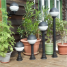 Lampa ogrodowa Mleczne Prążki wysokość 57cm