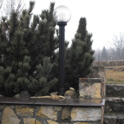 Lampa Dekoracyjna - Ogrodowa Dymna Kula wysokość 104cm